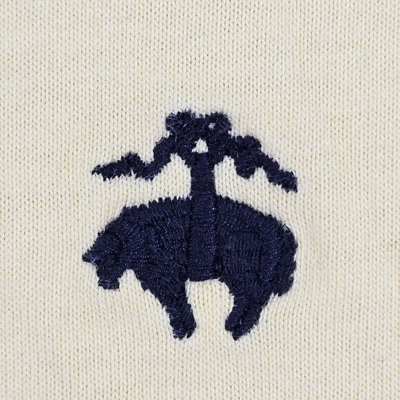 Brooks Brothers Polo Shirt 100% Cotton Striped Short Sleeve Men's Size M Yellow - Picture 8 of 10